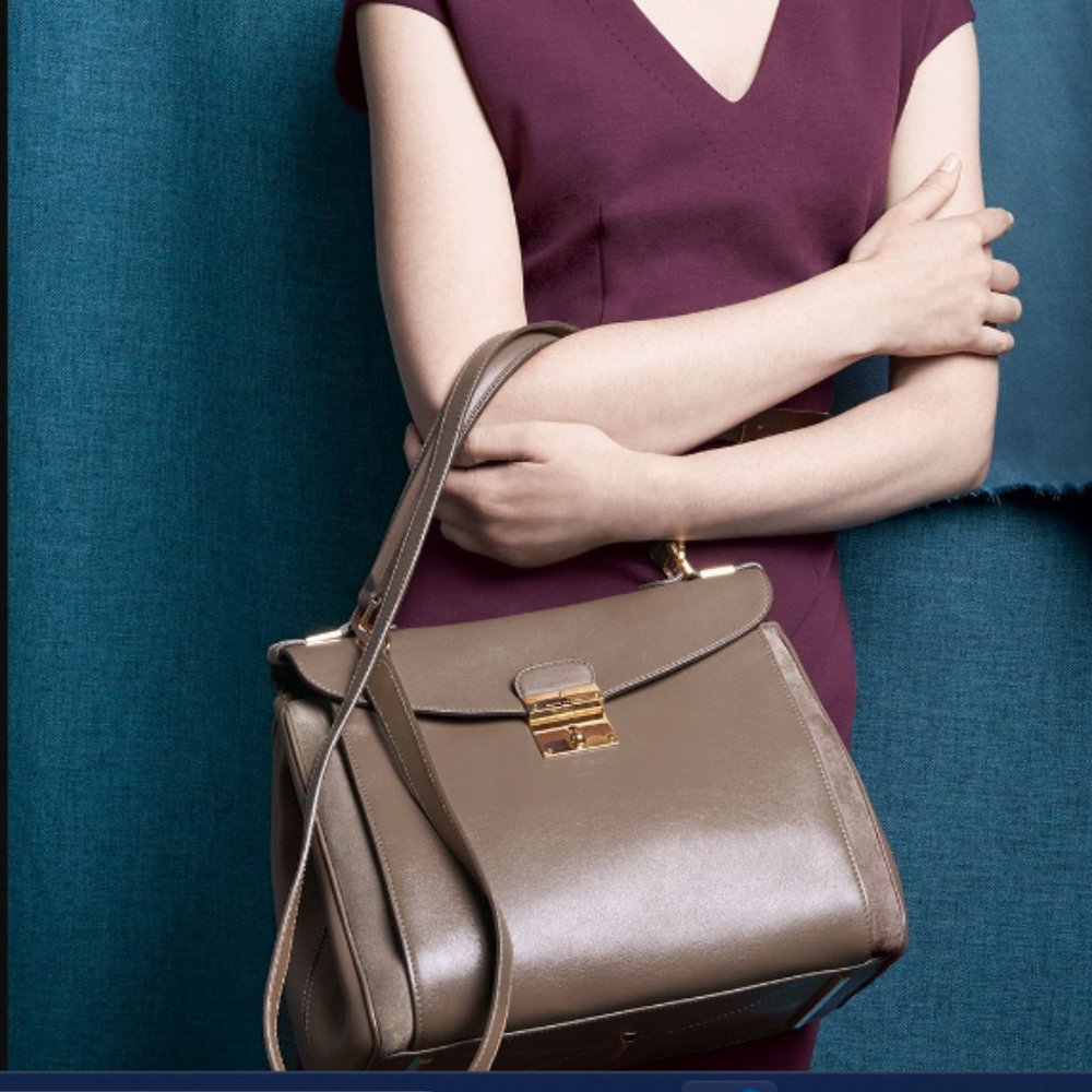 Vintage Marc Jacobs Metropolitan Flap-Top Satchel Bag in Brown